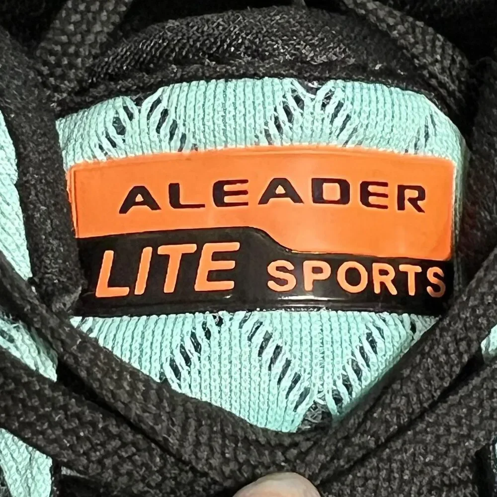Aleader Lite Sports Sneakers Women's Sz 8.5 Blue Geometric Athletic Shoes Runner